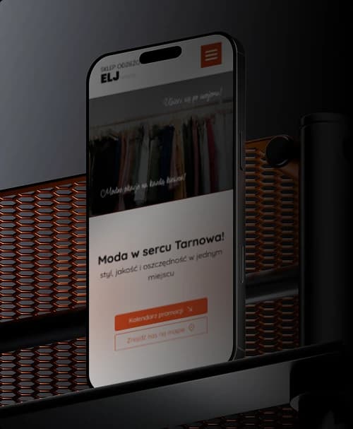 Telefon prezentujący sklep internetowy z Warszawy