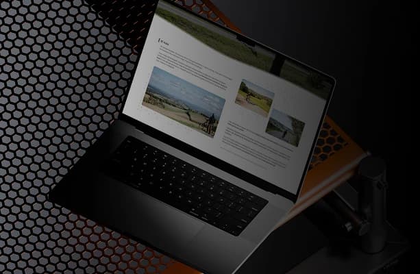 Tworzenie sklepów internetowych, przykład sklepu przedstawiony na laptopie