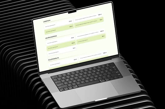 Zdjęcie laptopa ze stroną